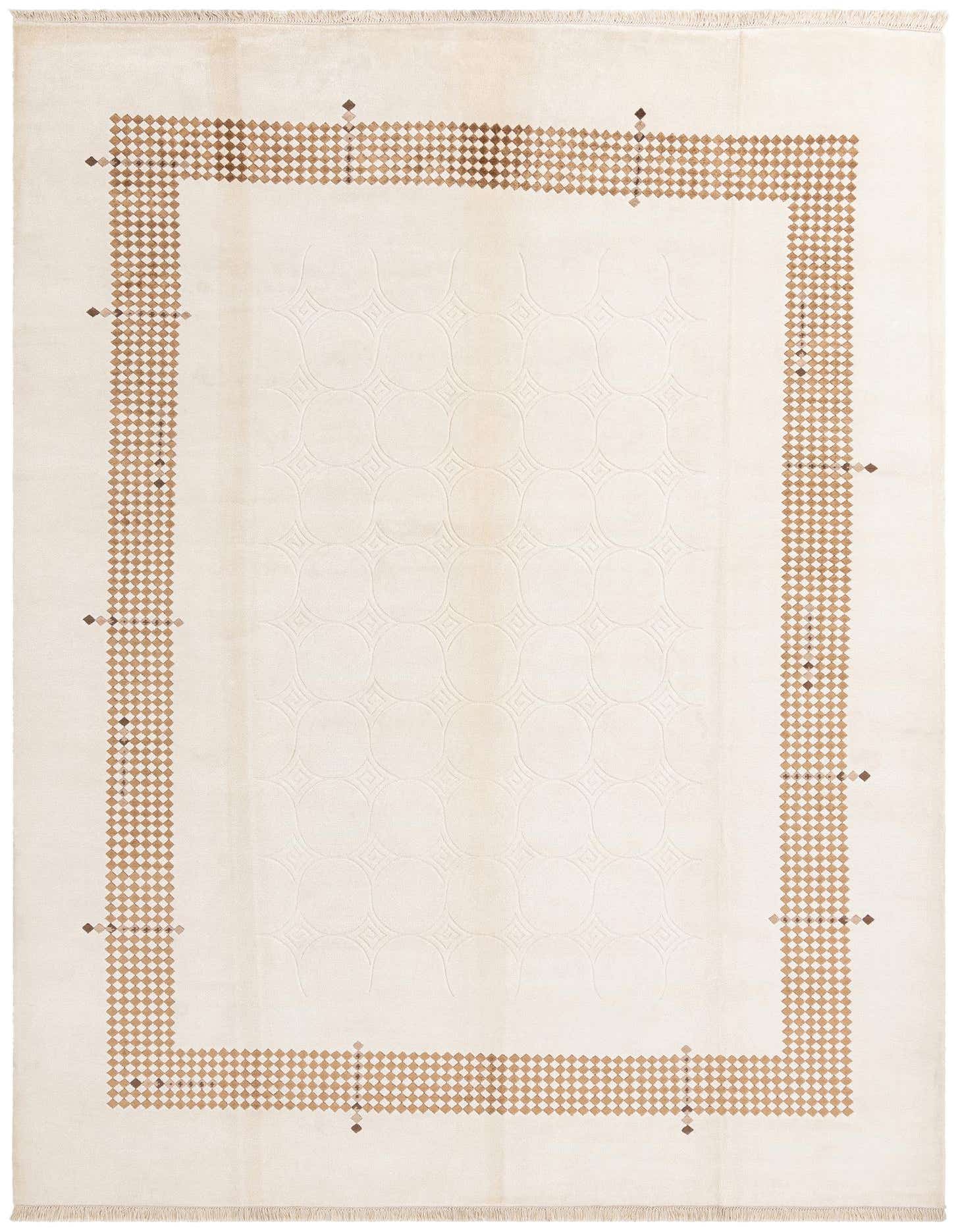 Primary image  9' 6 x 12' 10  Hand Knotted Darya Wool Rug