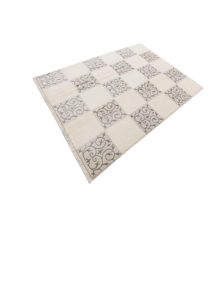 Detail image of  6' 6 x 9' 11  Hand Knotted Darya Wool Rug