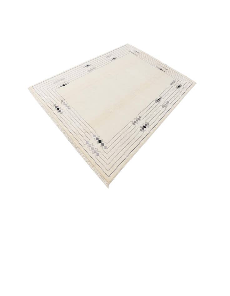 Detail image of  6' 9 x 9' 10  Hand Knotted Darya Wool Rug