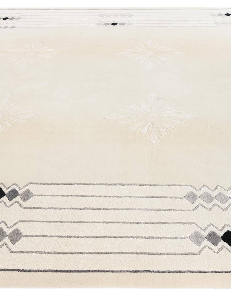 Detail image of  6' 9 x 9' 10  Hand Knotted Darya Wool Rug