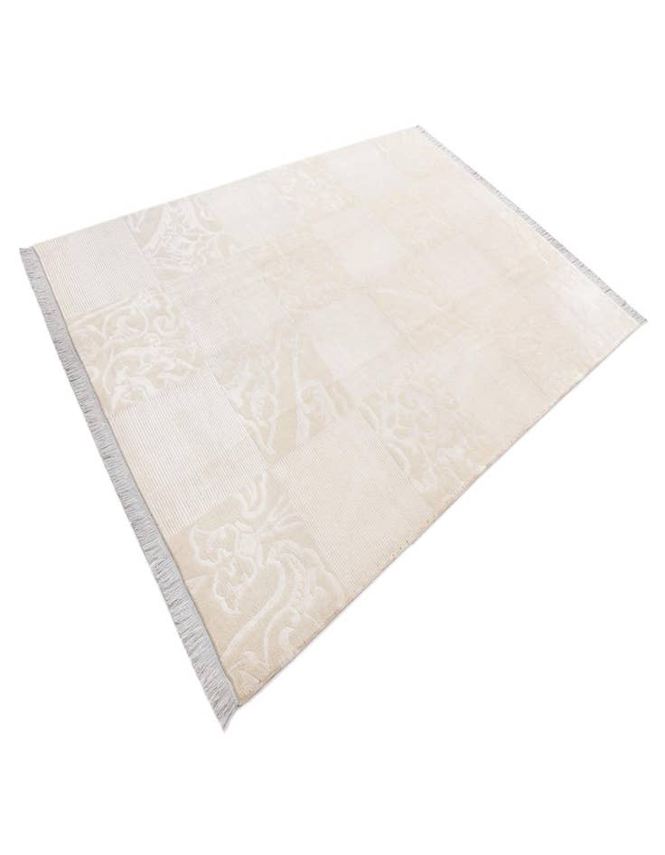 Detail image of  6' 9 x 10'  Hand Knotted Darya Wool Rug