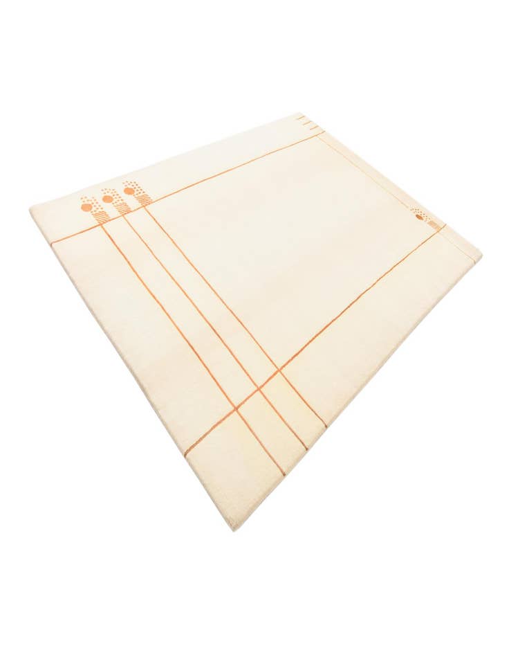 Detail image of  6' 8 x 9' 7  Hand Knotted Darya Wool Rug