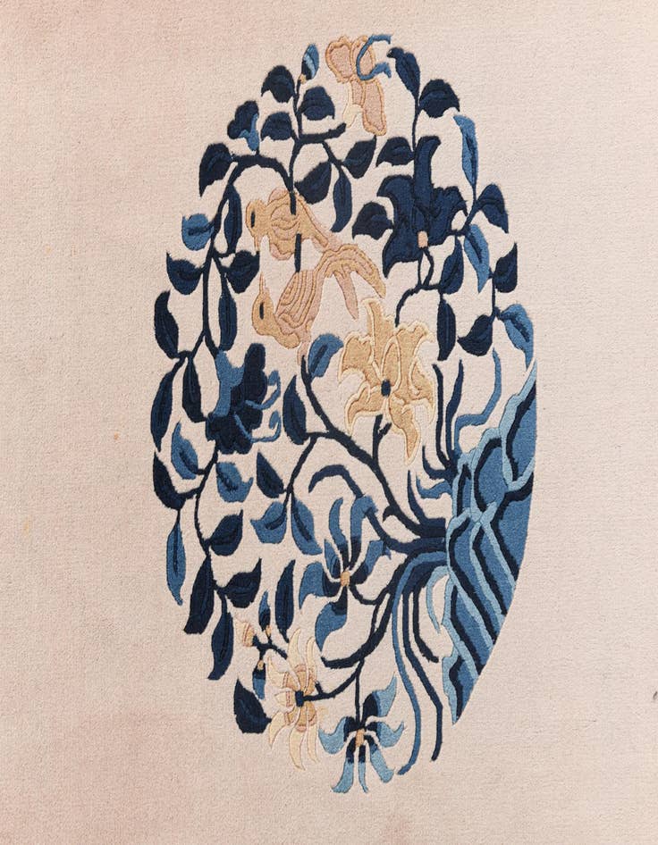 Detail image of  6' 2 x 9' 2  Hand Knotted Darya Wool Rug