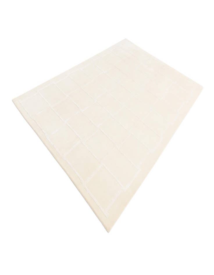 Detail image of  6' 9 x 10'  Hand Knotted Darya Wool Rug