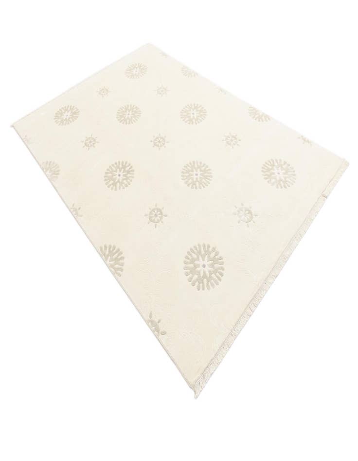 Detail image of  6' 11 x 9' 9  Hand Knotted Darya Wool Rug