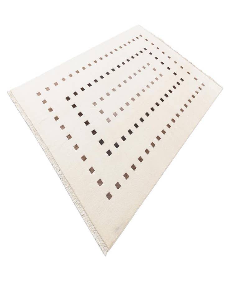 Detail image of  6' 7 x 10'  Hand Knotted Darya Wool Rug