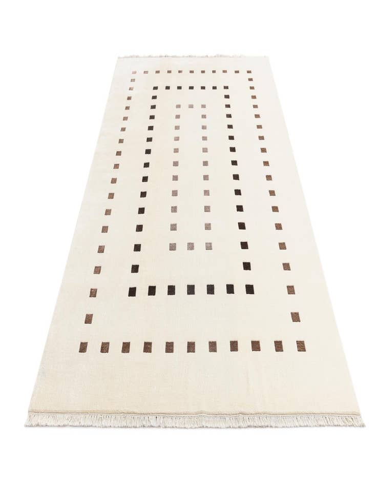 Detail image of  6' 7 x 10'  Hand Knotted Darya Wool Rug