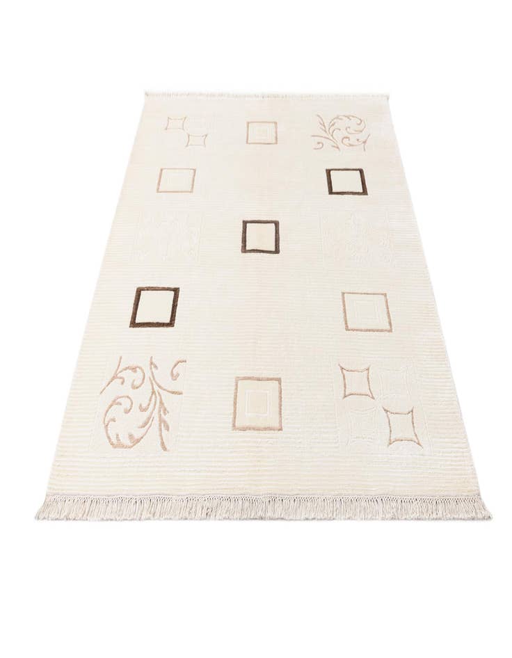 Detail image of  4' 11 x 6' 7  Hand Knotted Darya Wool Rug