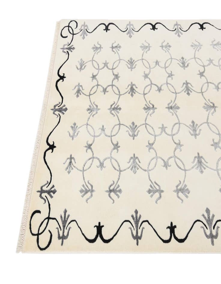 Detail image of  4' 8 x 6' 7  Hand Knotted Darya Wool Rug