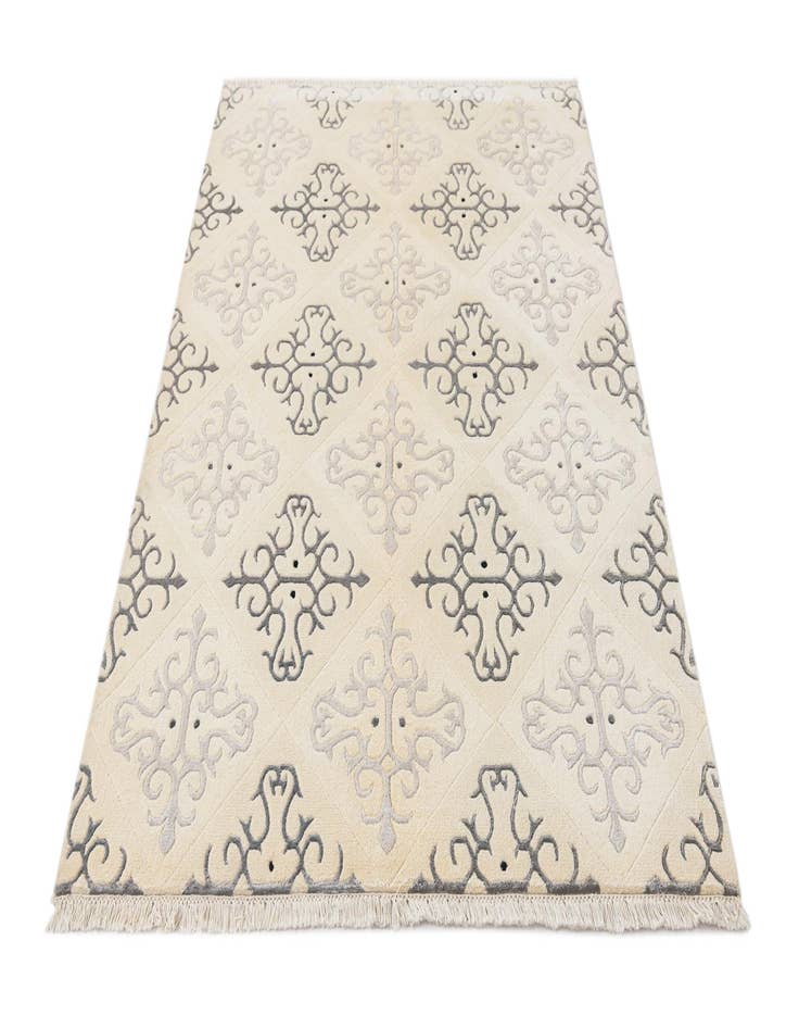 Detail image of  4' 7 x 6' 7  Hand Knotted Darya Wool Rug