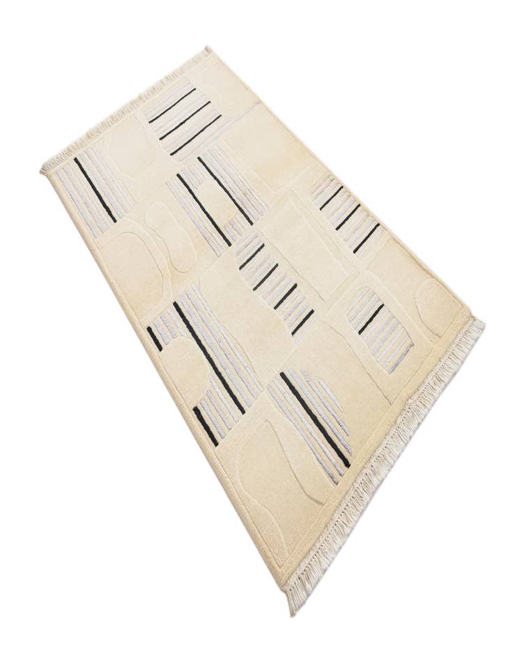 Detail image of  3' x 5'  Hand Knotted Darya Wool Rug