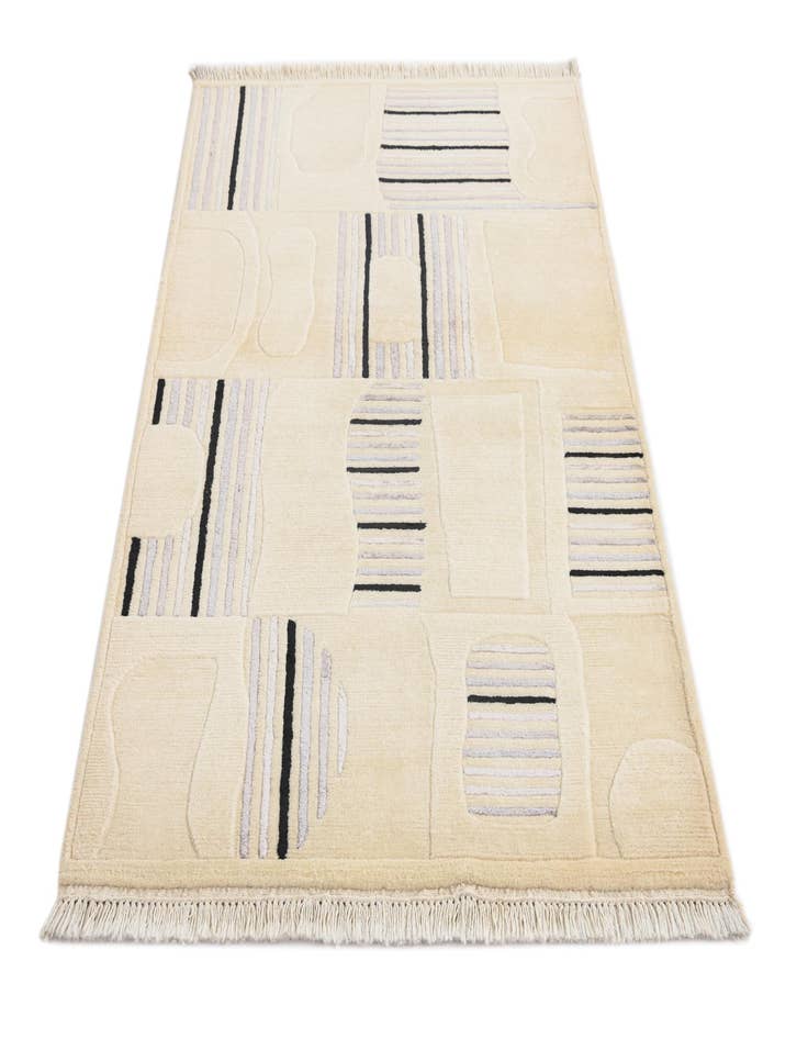 Detail image of  3' x 5'  Hand Knotted Darya Wool Rug