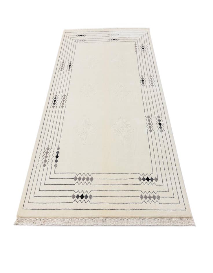 Detail image of  5' 7 x 7' 10  Hand Knotted Darya Wool Rug