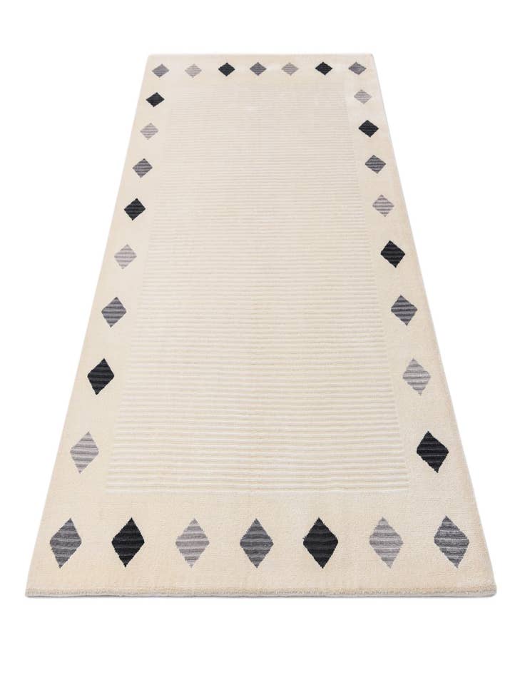 Detail image of  5' 7 x 8'  Hand Knotted Darya Wool Rug