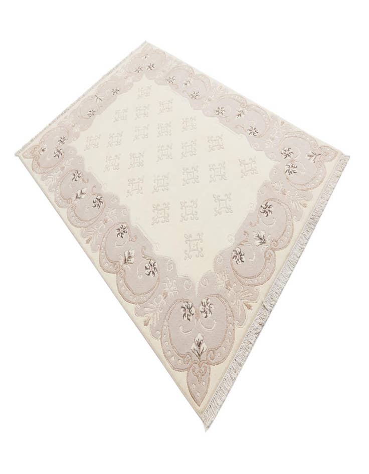 Detail image of  5' 7 x 8' 2  Hand Knotted Darya Wool Rug