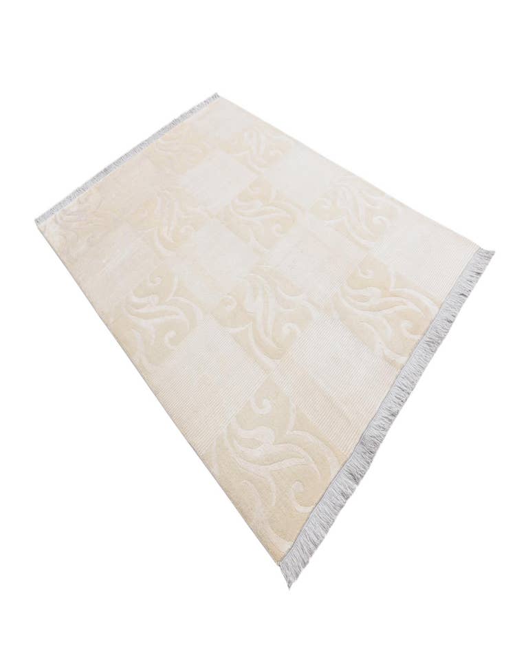 Detail image of  5' 10 x 8'  Hand Knotted Darya Wool Rug