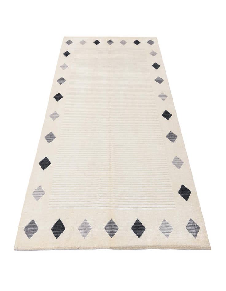 Detail image of  5' 9 x 8'  Hand Knotted Darya Wool Rug