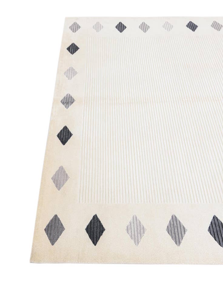 Detail image of  5' 9 x 8'  Hand Knotted Darya Wool Rug