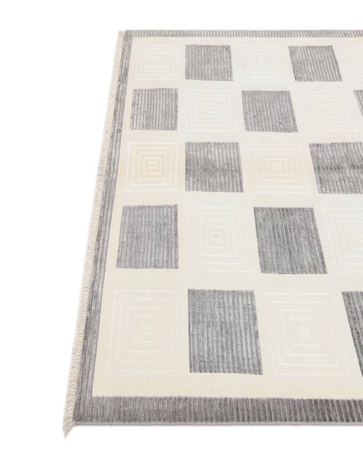 Detail image of  5' 10 x 8' 2  Hand Knotted Darya Wool Rug