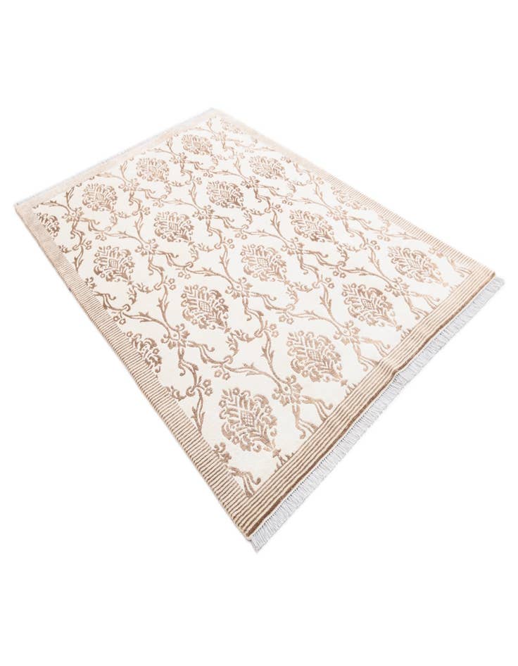 Detail image of  5' 10 x 8' 2  Hand Knotted Darya Wool Rug