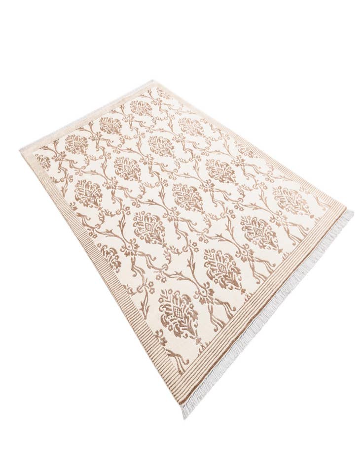 Detail image of  5' 9 x 8' 2  Hand Knotted Darya Wool Rug