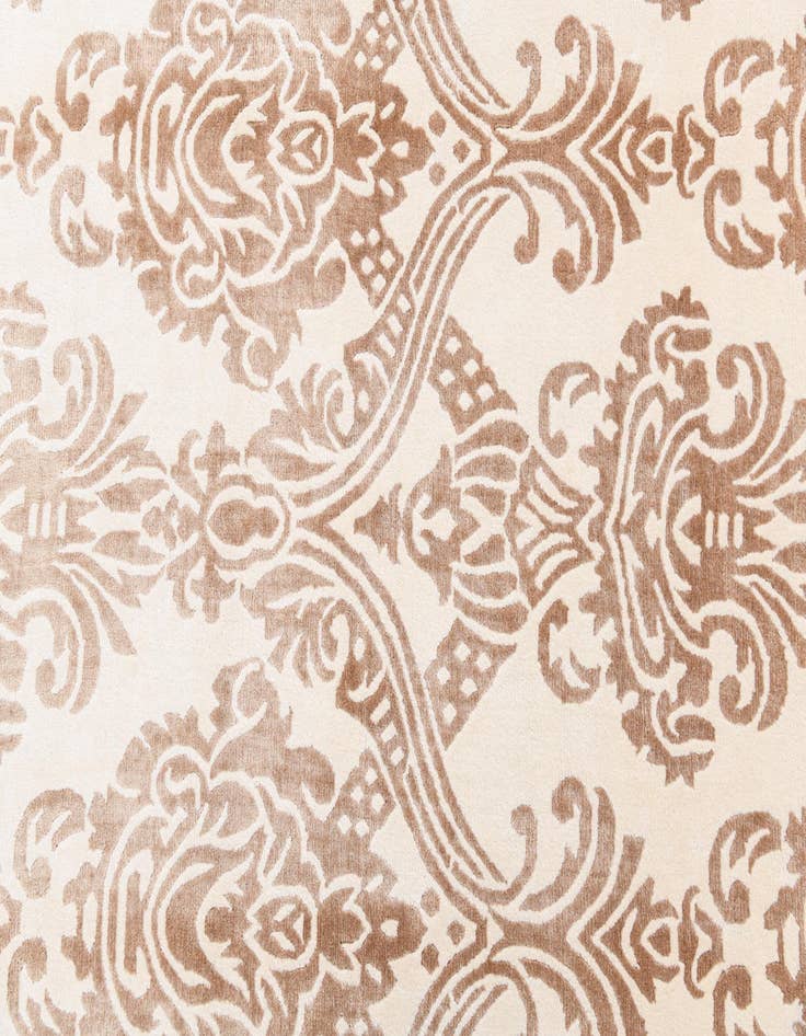 Detail image of  5' 9 x 8'  Hand Knotted Darya Wool Rug