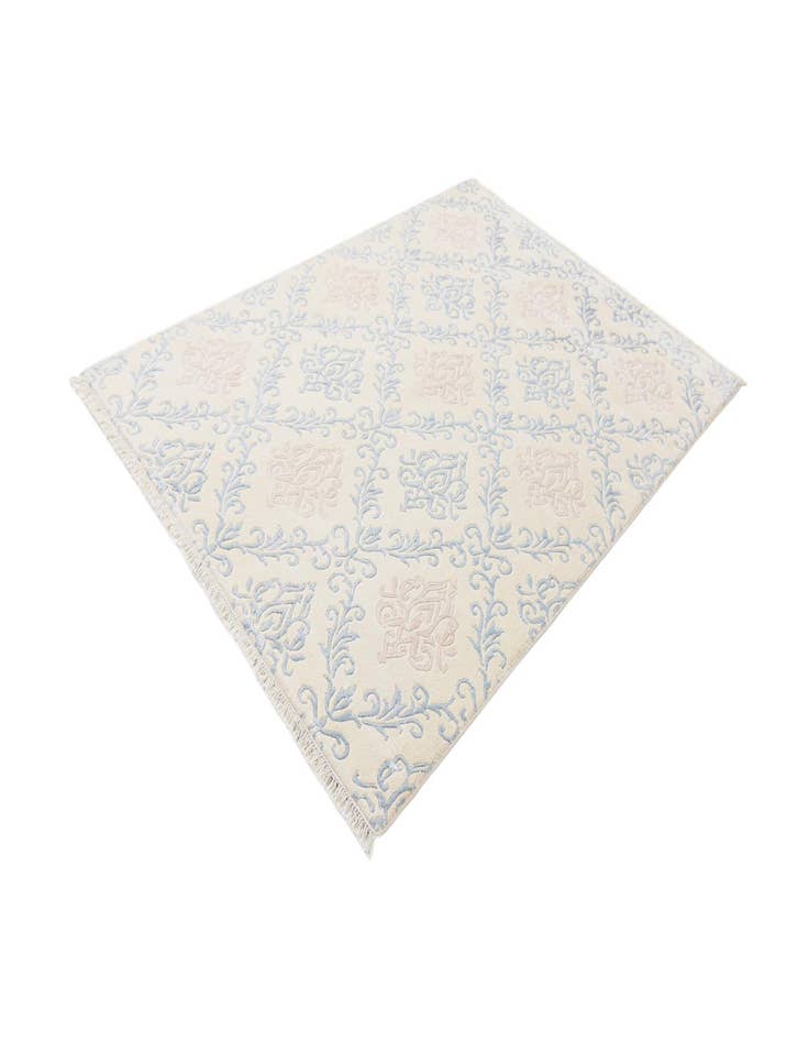 Detail image of  5' 7 x 7' 10  Hand Knotted Darya Wool Rug