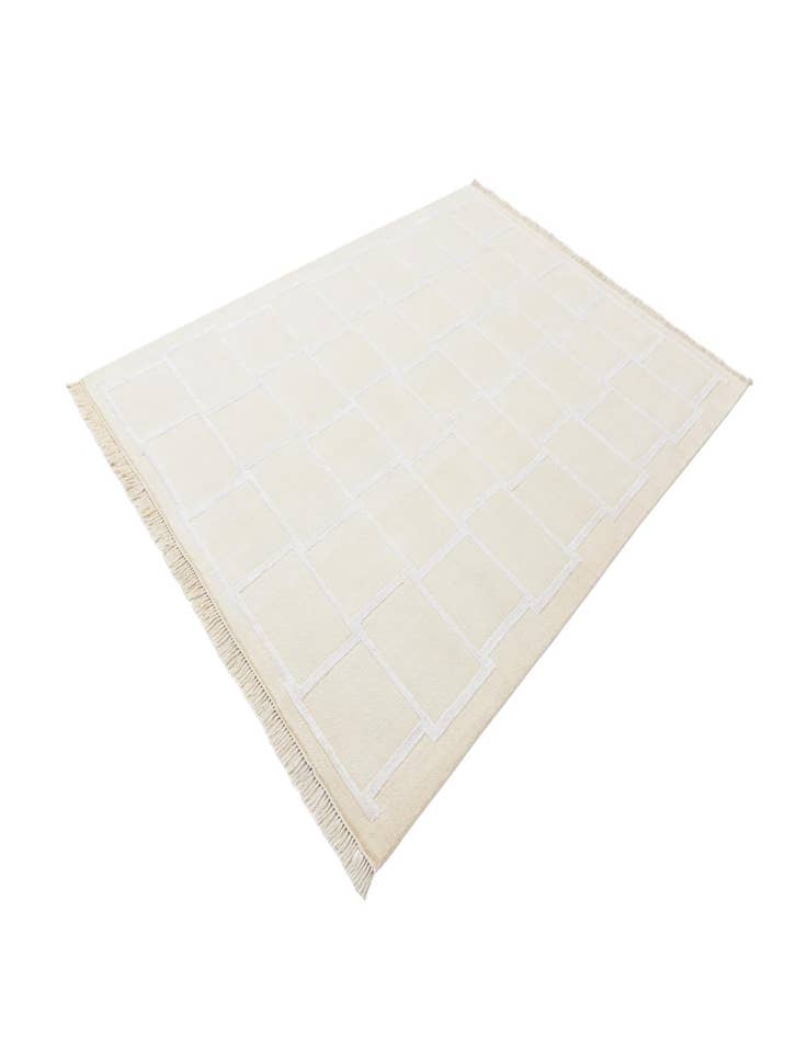 Detail image of  5' 9 x 8'  Hand Knotted Darya Wool Rug