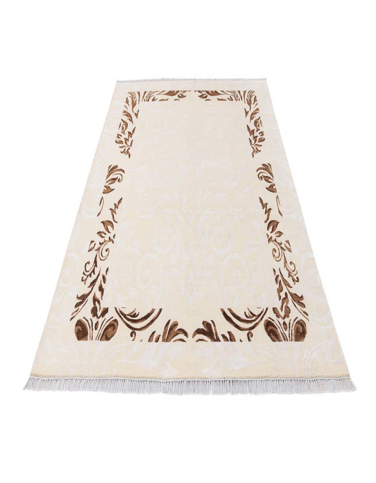 Detail image of  5' 9 x 8'  Hand Knotted Darya Wool Rug