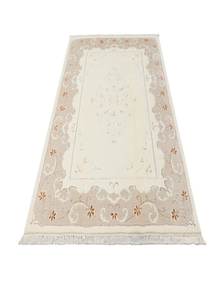 Detail image of  5' 7 x 8'  Hand Knotted Darya Wool Rug