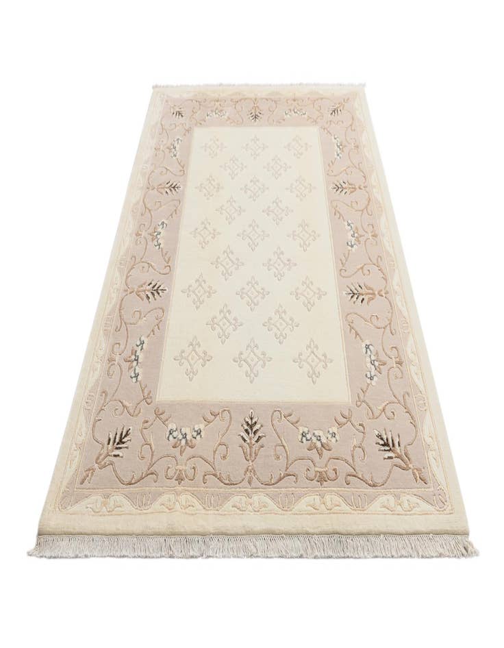 Detail image of  5' 7 x 8'  Hand Knotted Darya Wool Rug