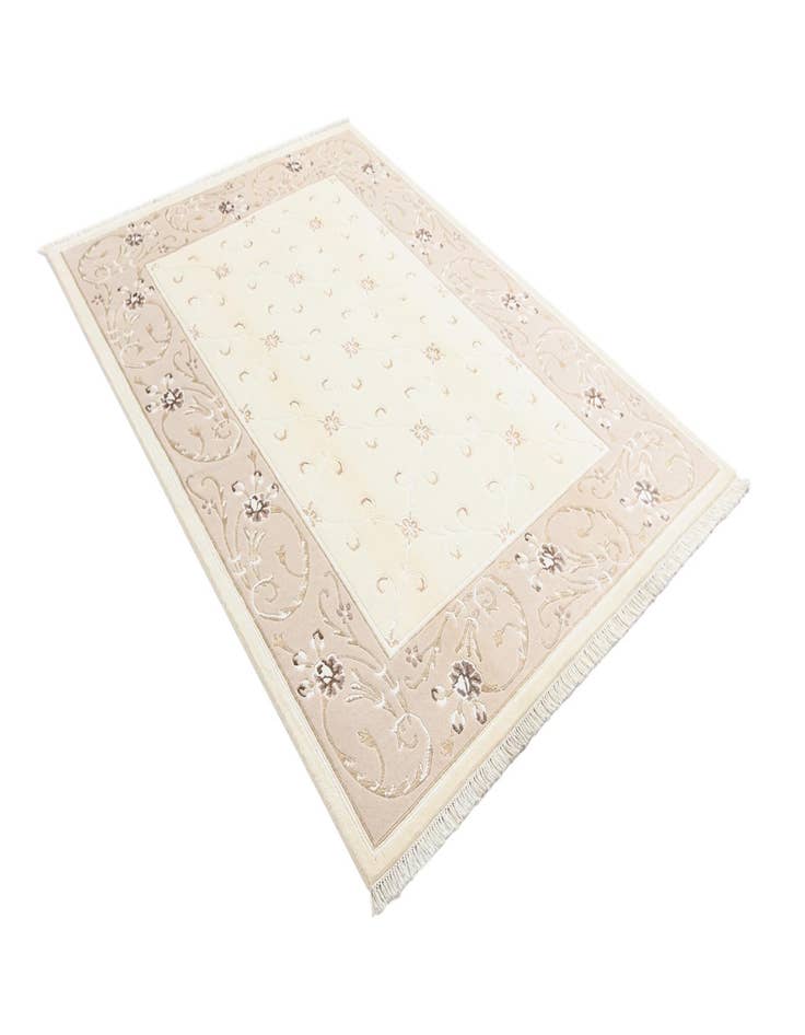 Detail image of  5' 9 x 8'  Hand Knotted Darya Wool Rug