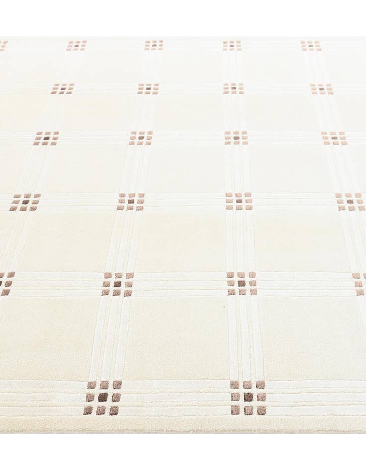 Detail image of  5' 8 x 8'  Hand Knotted Darya Wool Rug