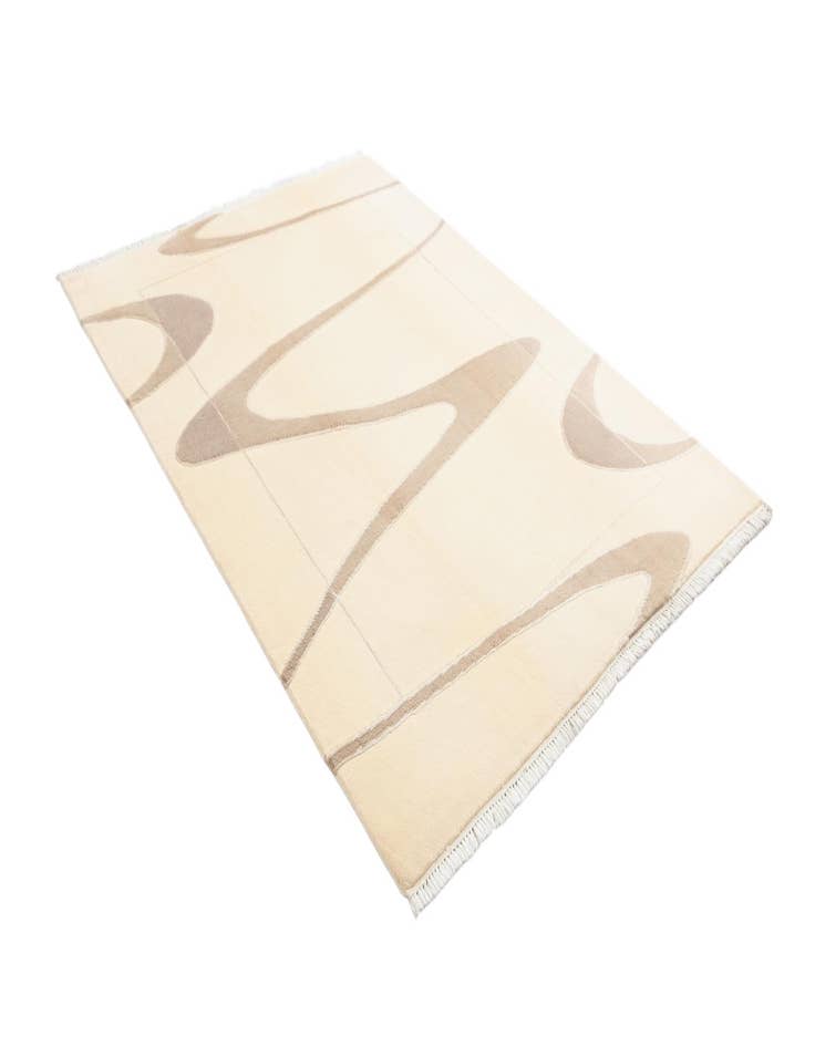 Detail image of  5' 8 x 8'  Hand Knotted Darya Wool Rug