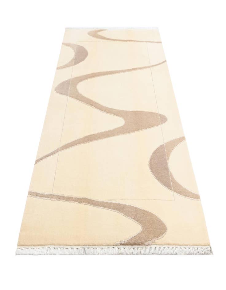 Detail image of  5' 8 x 8'  Hand Knotted Darya Wool Rug