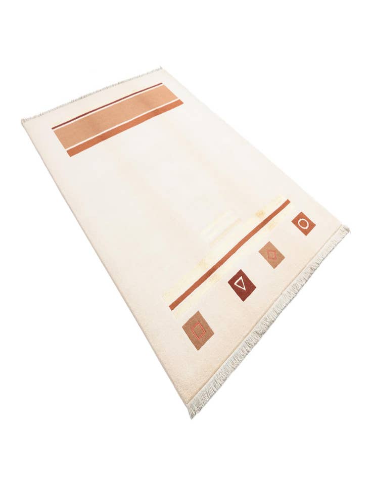 Detail image of  5' 8 x 7' 11  Hand Knotted Darya Wool Rug