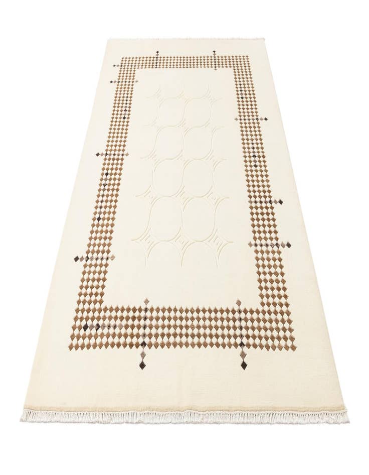 Detail image of  5' 7 x 7' 10  Hand Knotted Darya Wool Rug