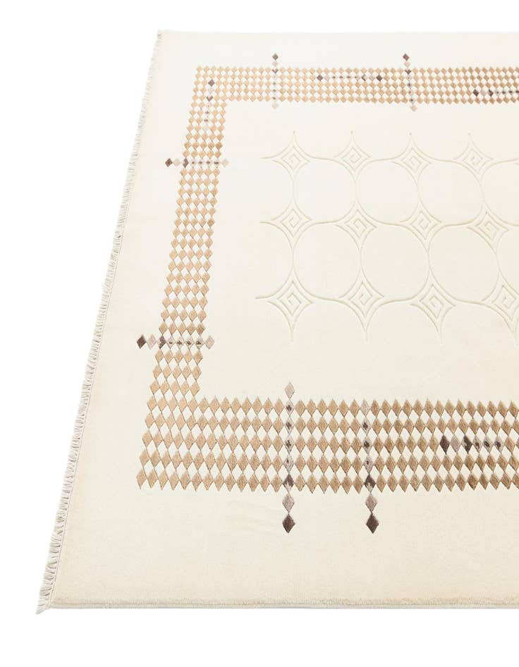 Detail image of  5' 7 x 7' 10  Hand Knotted Darya Wool Rug