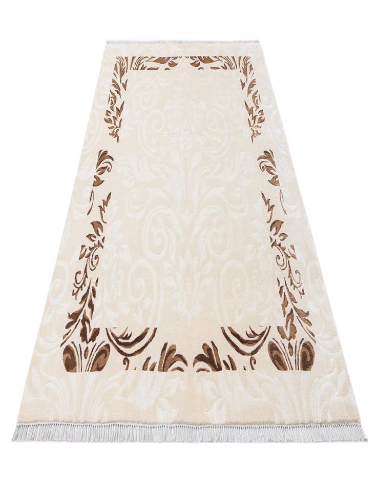 Detail image of  5' 8 x 8'  Hand Knotted Darya Wool Rug