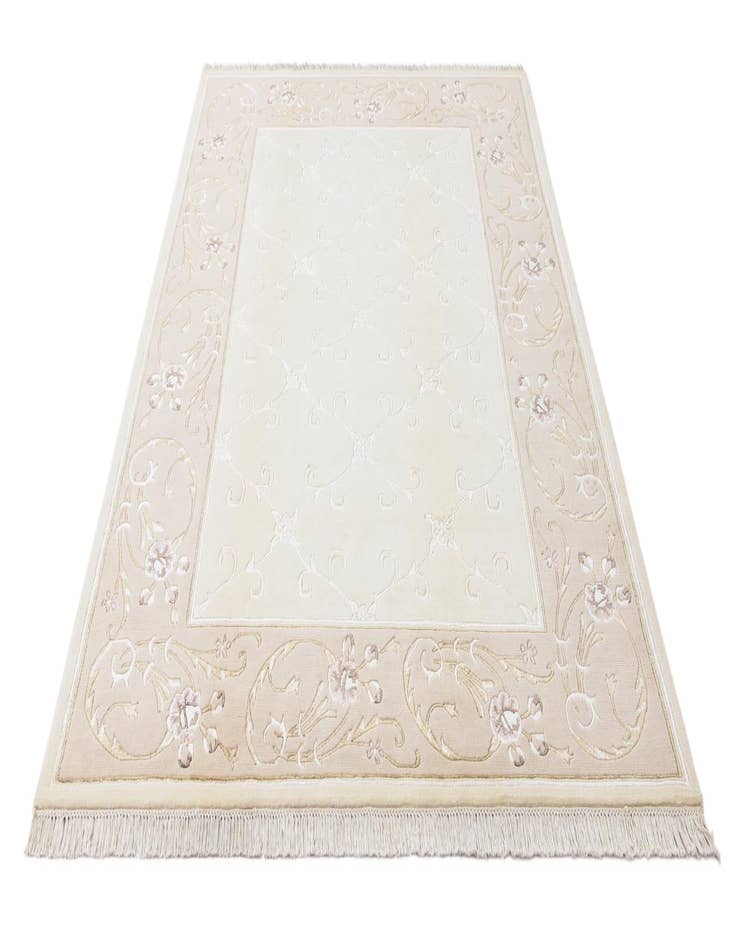 Detail image of  5' 7 x 8'  Hand Knotted Darya Wool Rug