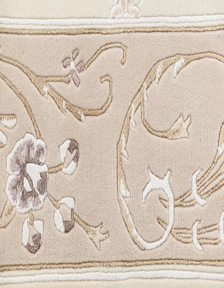 Detail image of  5' 7 x 8'  Hand Knotted Darya Wool Rug