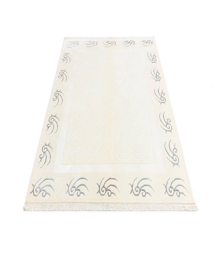 Detail image of  5' 1 x 6' 9  Hand Knotted Darya Wool Rug