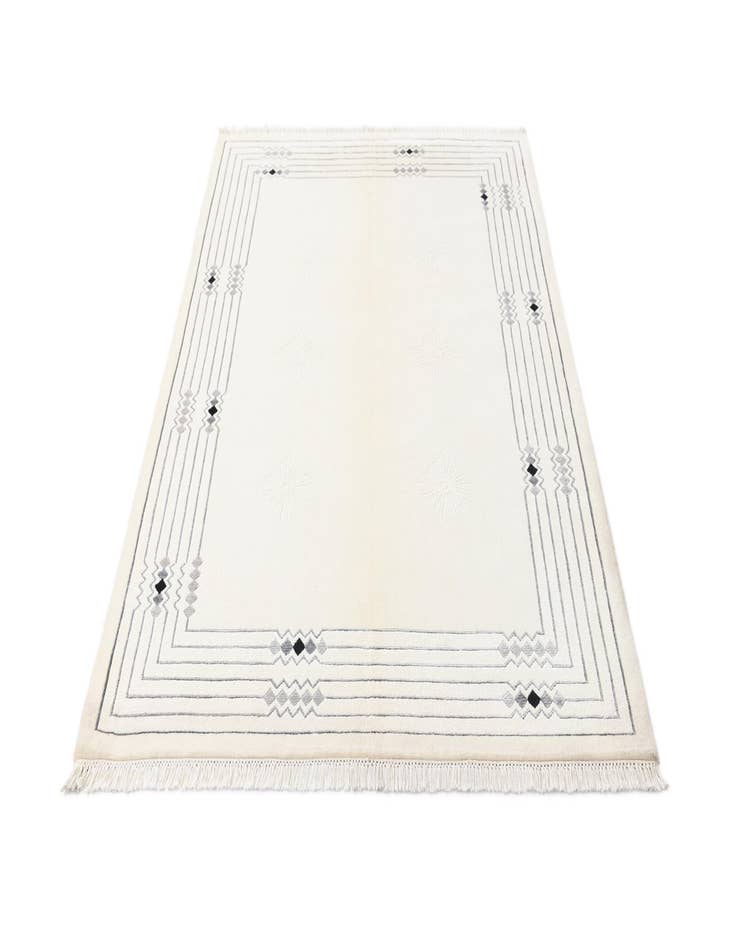 Detail image of  4' 10 x 6' 8  Hand Knotted Darya Wool Rug