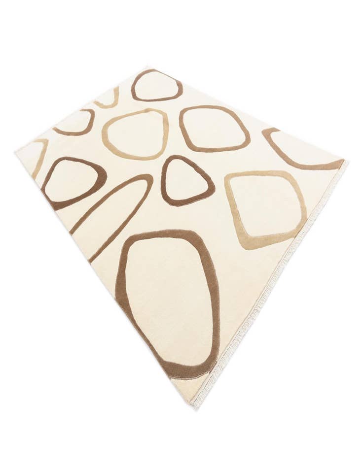 Detail image of  6' 4 x 9' 3  Hand Knotted Darya Wool Rug