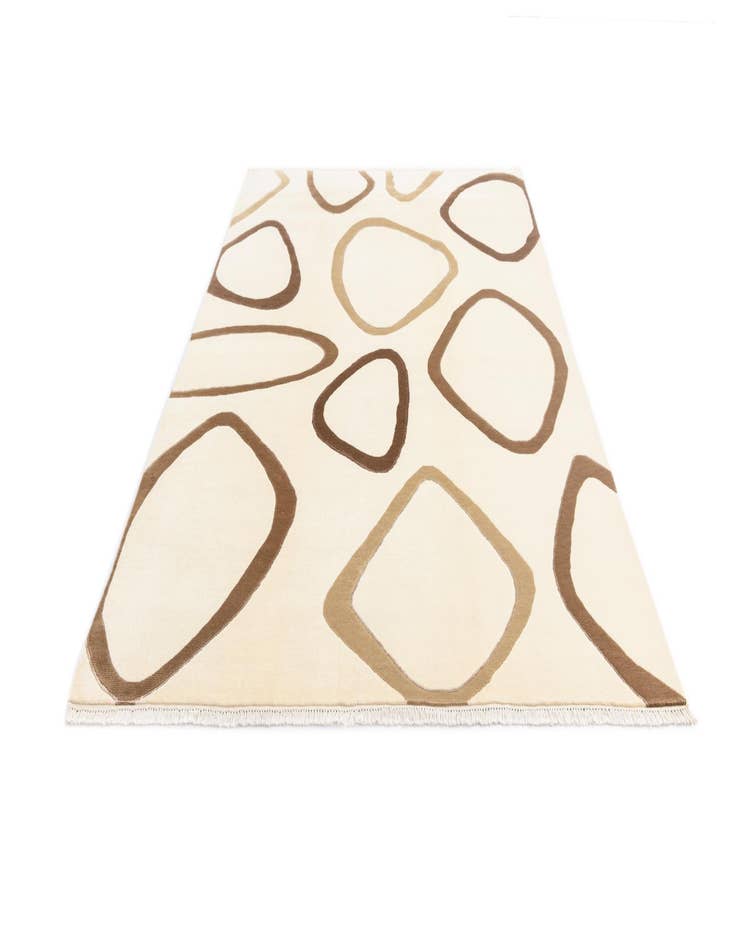 Detail image of  6' 4 x 9' 3  Hand Knotted Darya Wool Rug