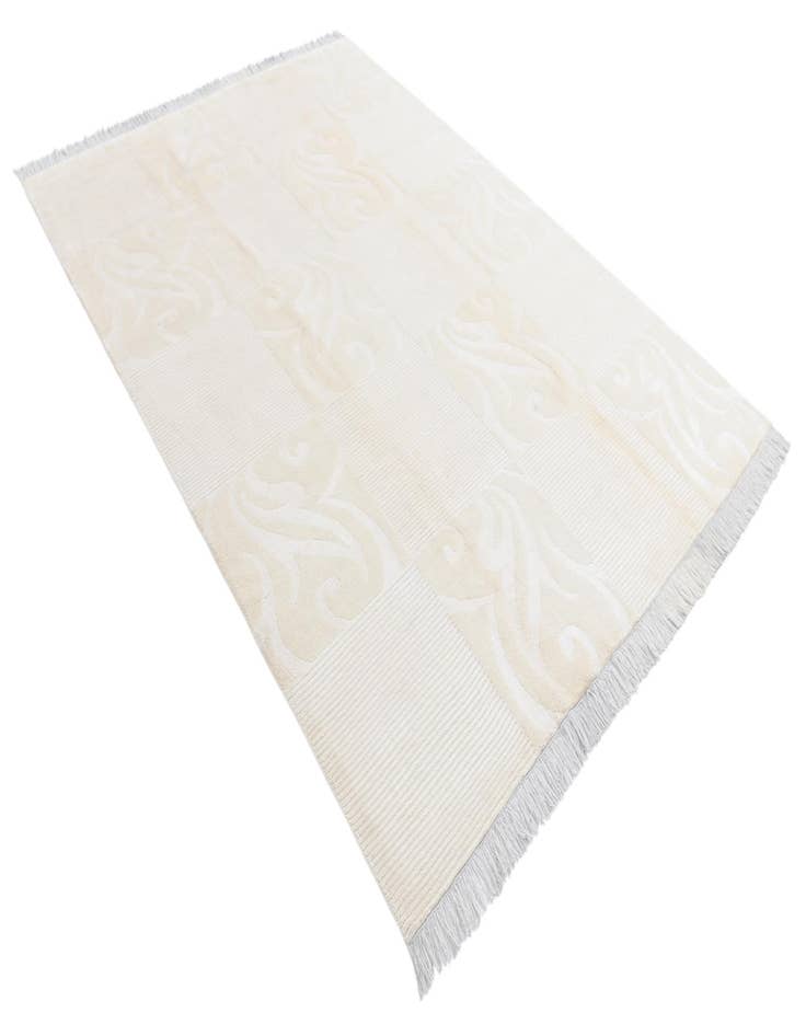 Detail image of  5' 8 x 8'  Hand Knotted Darya Wool Rug