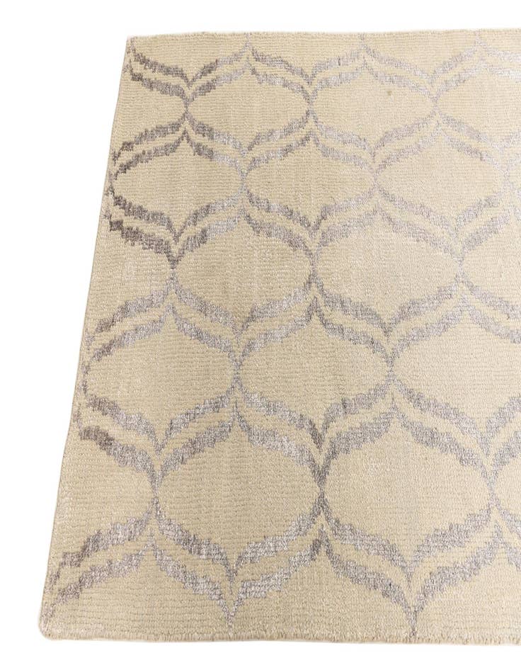 Detail image of  3' 9 x 6'  Hand Knotted Darya Rug