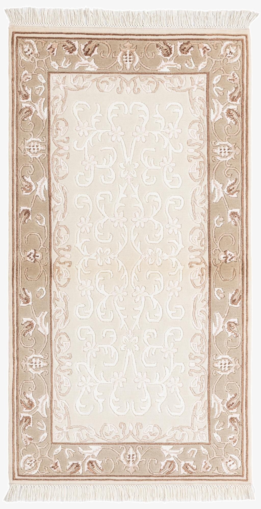  2' 7 x 4' 11  Hand Knotted Darya Wool Rug