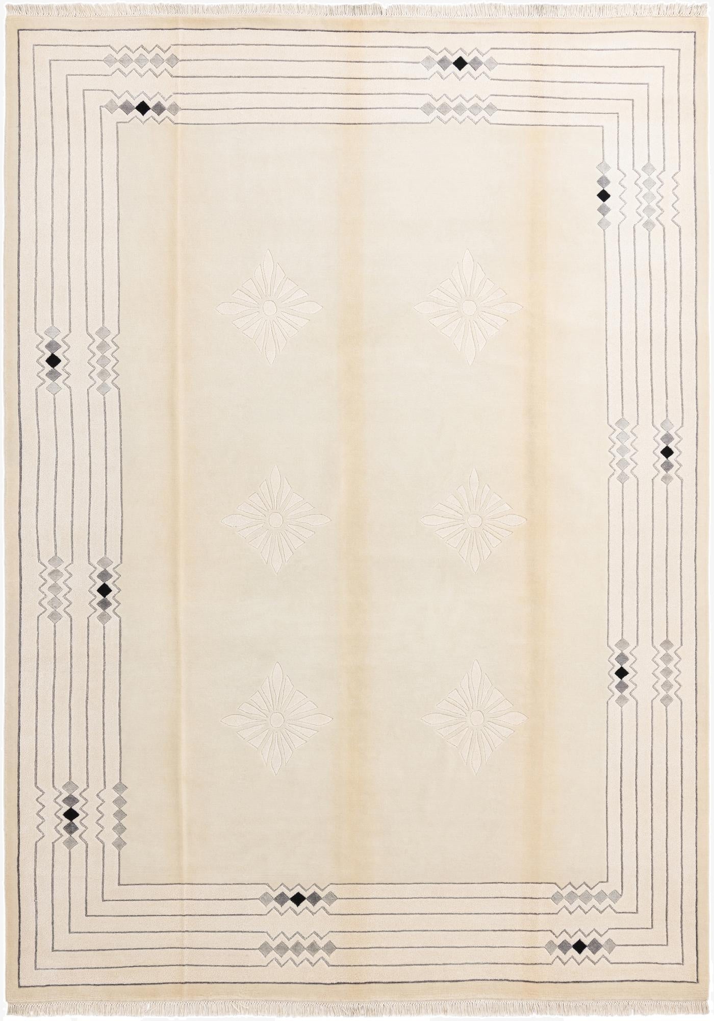  8' 2 x 11' 4  Hand Knotted Darya Wool Rug