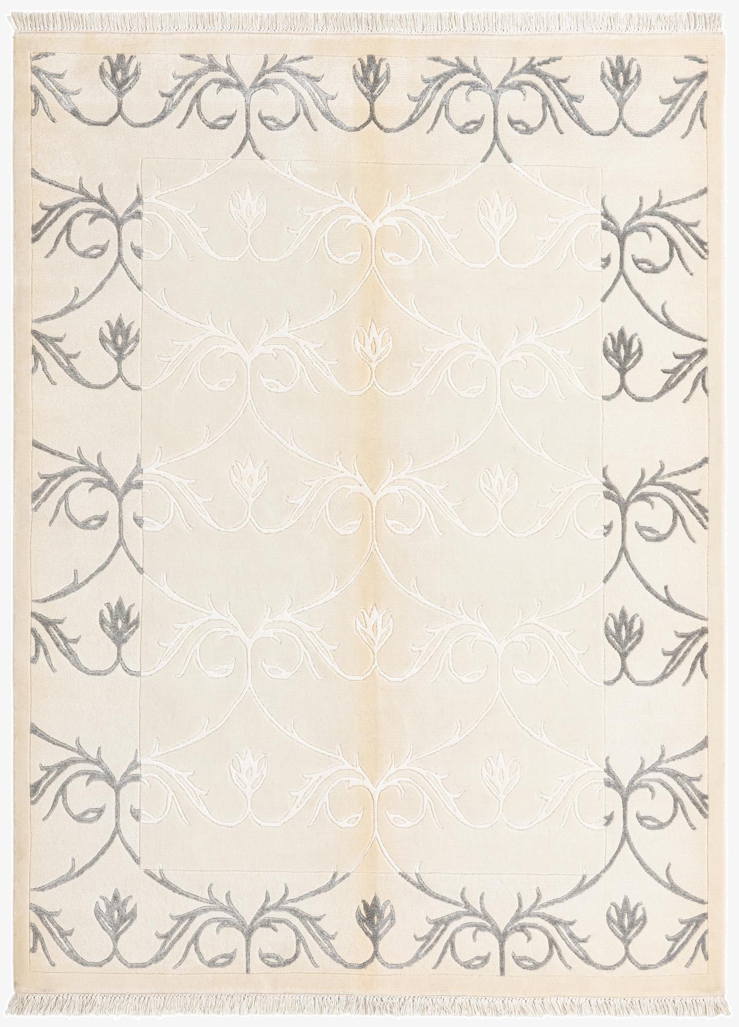  4' 11 x 6' 9  Hand Knotted Darya Wool Rug